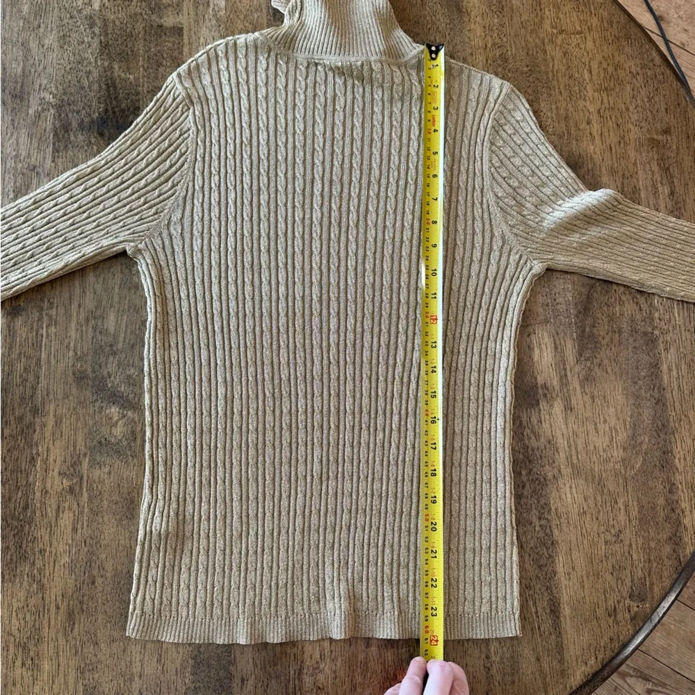 Ralph Lauren Gold Knit Sweater - Picture 6 of 6